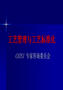 培训及学习资料_工艺管理与工艺标准化