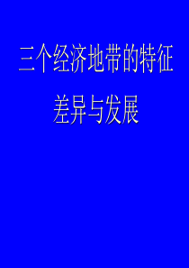 高中地理课件三个经济地带的牲、差异与发展