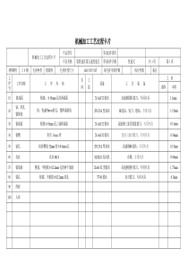 83工艺总过程工序卡