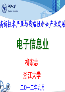 高新技术产业与战略性新兴产业发展__电子信息业20