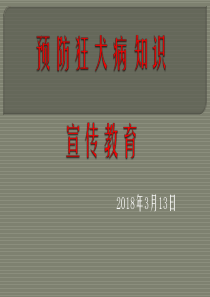 预防狂犬病主题班会-幻灯片