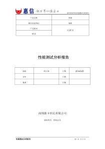 惠信商家网站V1.0 性能测试分析报告