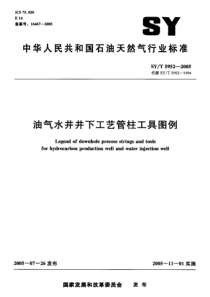 SYT59522005油气水井井下工艺管柱工具图例