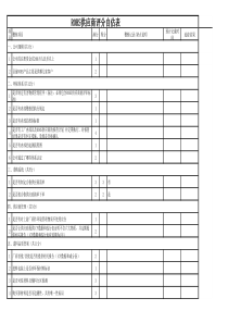 ROHS供应商评分自估表(供应商填 写)