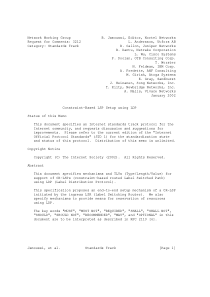 rfc3212.Constraint-Based LSP Setup using LDP