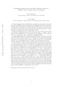 Measuring gravitational waves from binary black ho