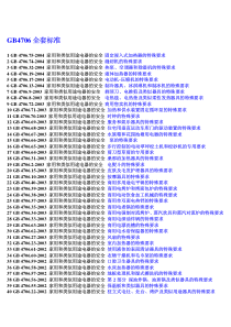 GB4706家用电器及类似电器全套标准目录