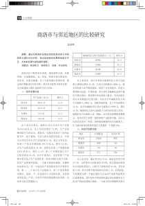 商洛市与邻近地区的比较研究