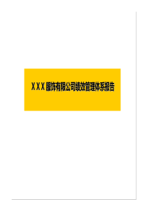 1011-XX服饰有限公司绩效管理体系报告