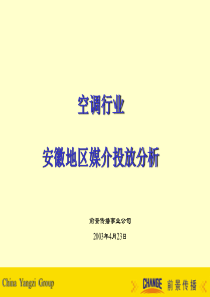 52空调行业安徽地区媒介投放分析