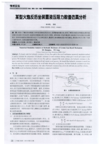 某型火炮反后坐装置液压阻力数值仿真分析