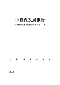 _[行业报告]中投保发展报告(doc 129页)