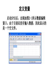 spss数据的定义和录入
