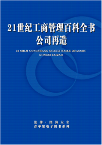 21世纪工商管理百科全书·公司再造