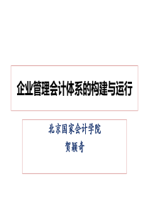 22职业经理人-企业管理会计体系的构建与运行-贺颖奇