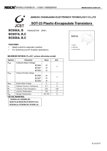 BC857贴片三极管规格书