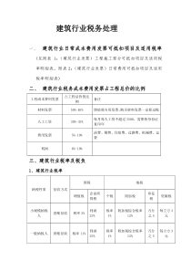 2017建筑行业税务处理