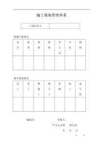 施工现场安全操作管理制度