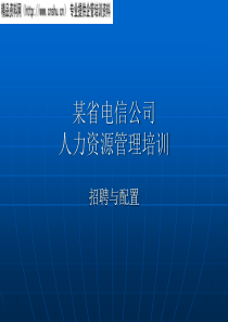 aqi_0105_某省电信公司人力资源管理培训