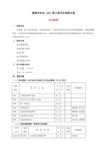 情报学专业(69)硕士研究生培养方案