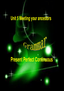 新人教版选修八 Unit 5 Meeting your ancestors-Grammar[课件]