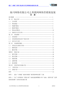 [参赛作品]海川网络有限公司之秀我网网络营销策划案