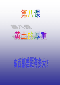 政治八年级下人民版8.2“东西部的差距有多大”课件