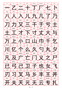 常用汉字3500(带拼音)