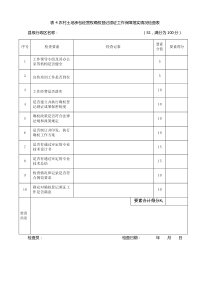 黑龙江省土地确权评分表