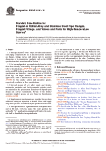 ASTM-A182_A182M-16-高温下使用的锻制或轧制的合金、不锈钢钢管法兰、锻制管件、阀门及