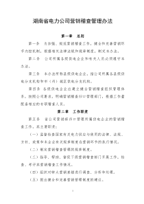 (附件)-湖南省电力公司营销稽查管理办法