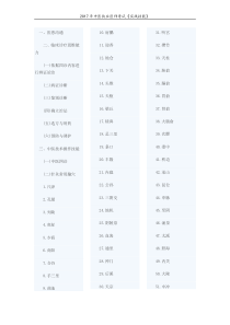 2017年中医执业医师考试《实践技能》考试大纲