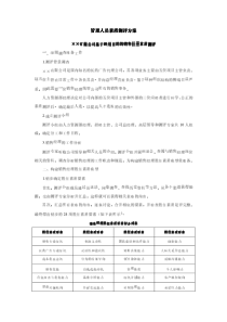 某知名企业管理人员素质测评方案