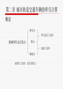 第二章  城轨车辆牵引计算