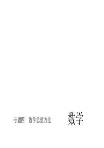 2016届中考精英总复习数学专题习题课件：专题四 数学思想方法(共26张PPT)