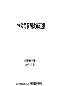 保险行业--平安保险薪酬改革咨询报告(PPT 32页)