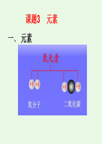 人教版初中化学九年级上册 3.3 元素   课件(25 张PPT)