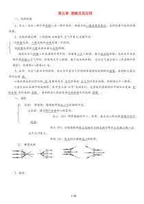 初中物理透镜知识点