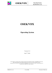 OSEK_VDX Operating System