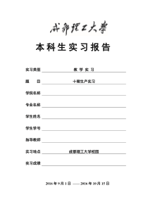 十陵测绘生产实习个人实习报告