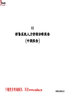 北大纵横-化工行业-销售系统人力资源诊断报告