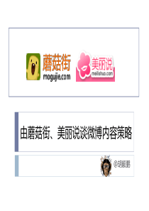 蘑菇街、美丽说微博内容分析