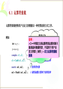 第四章 运算符重载1