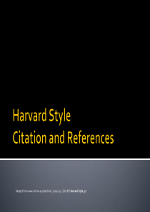 Harvard Style哈佛体-引用格式