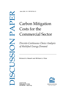 CARBON MITIGATION COSTS FOR THE COMMERCIAL SECTOR 