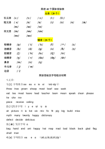 48个英语国际音标讲解图及基本语音常识(大全)