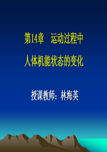 第14章-运动过程中人体机能状态的变化