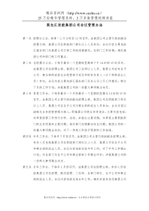 11黑龙江辰能集团公司会议管理办法