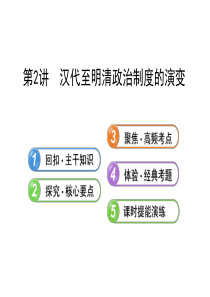 12汉代至明清政治制度的演变(必修1)