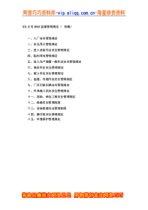 XX公司HSE监督管理规定(初稿）(doc 45)